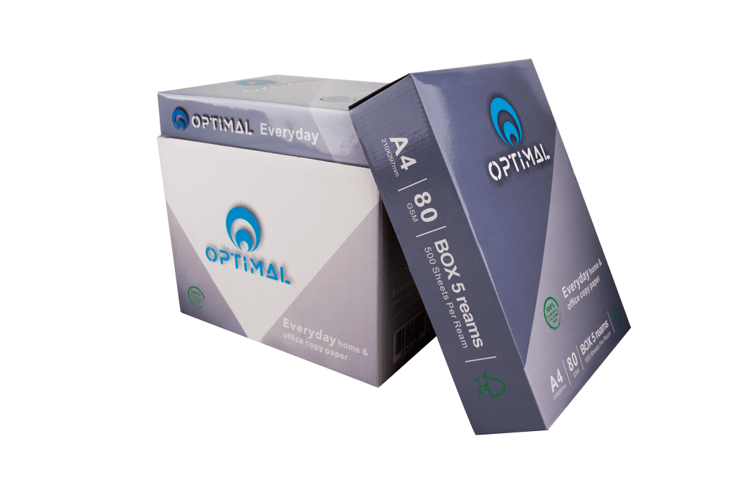 Optimal Everyday A4 Copy Paper 80 GSM Smooth White 2500 Sheets