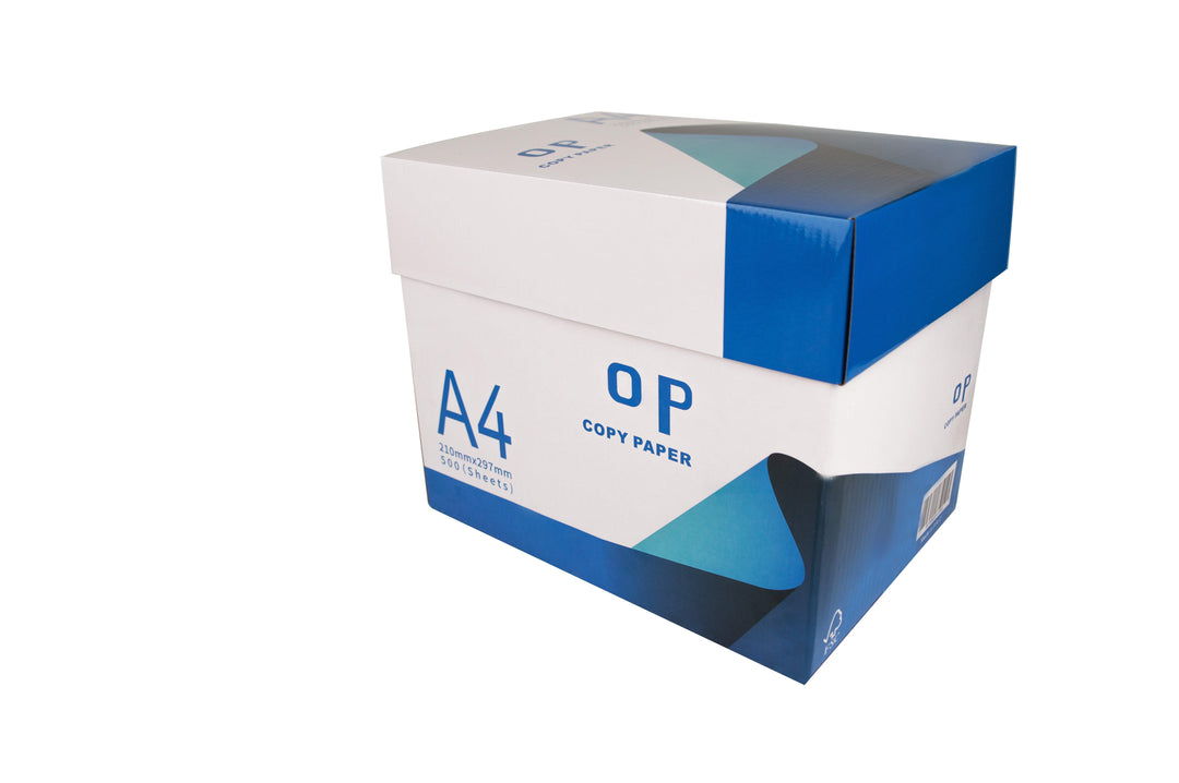 OP A4 Copy Printer Paper 75 GSM White 2500 Sheets - Optimal