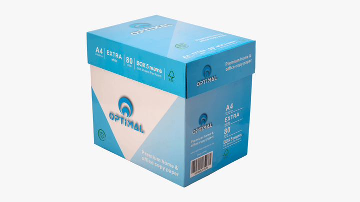 Optimal A4 Printer Paper 80GSM Smooth White 2500 Sheets