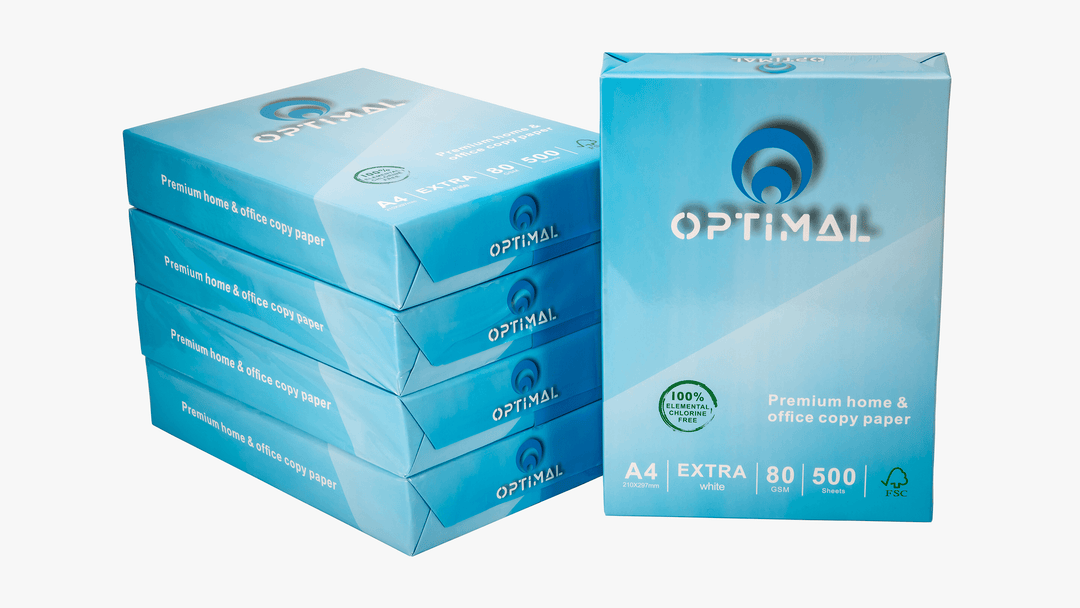 Optimal Products  A4 Printer Copy Paper 500/2500 Sheets & 80GSM Paper