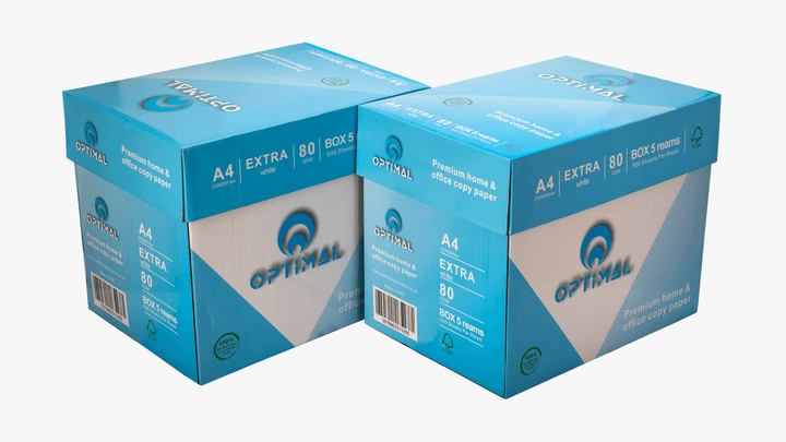 Optimal A4 Copy Printer Paper 80 GSM 2500 Sheets (2 Boxes)